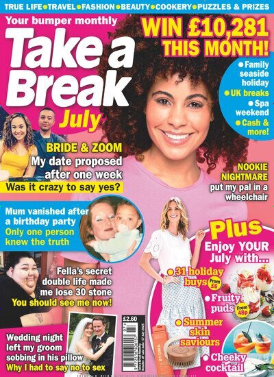 Titelbild der Ausgabe 7/2025 von Take a Break Monthly. Diese Zeitschrift und viele weitere Frauenzeitschriften als Abo oder epaper bei United Kiosk online kaufen.