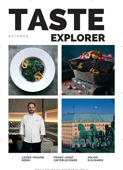 Titelbild der Ausgabe 1/2023 von Taste Explorer. Diese Zeitschrift und viele weitere Kochzeitschriften und Backzeitschriften als Abo oder epaper bei United Kiosk online kaufen.