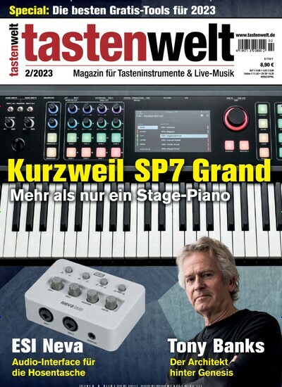 Titelbild der Ausgabe 2/2023 von Tastenwelt. Diese Zeitschrift und viele weitere Reisemagazine, Freizeitmagazine und Wissensmagazine als Abo oder epaper bei United Kiosk online kaufen.