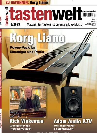 Titelbild der Ausgabe 3/2023 von Tastenwelt. Diese Zeitschrift und viele weitere Reisemagazine, Freizeitmagazine und Wissensmagazine als Abo oder epaper bei United Kiosk online kaufen.