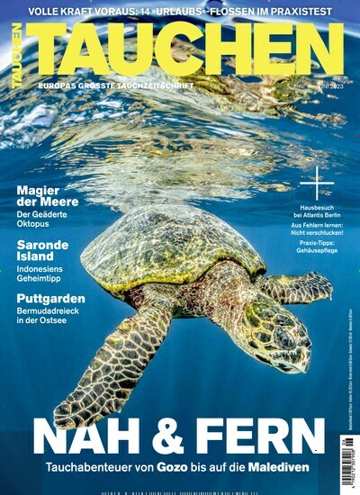 Titelbild der Ausgabe 60/2023 von TAUCHEN. Diese Zeitschrift und viele weitere Sportmagazine als Abo oder epaper bei United Kiosk online kaufen.