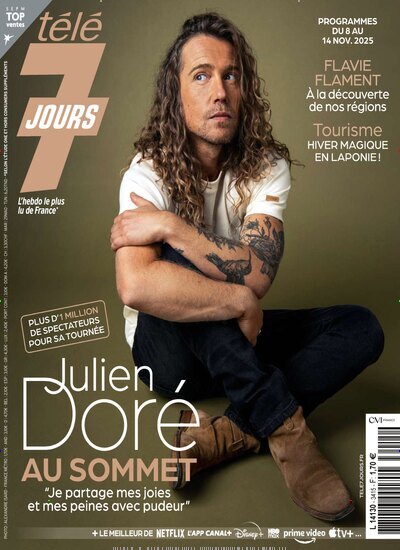 Titelbild der Ausgabe 44/2025 von Tele 7 Jours. Diese Zeitschrift und viele weitere Tv Magazine International als Abo oder epaper bei United Kiosk online kaufen.