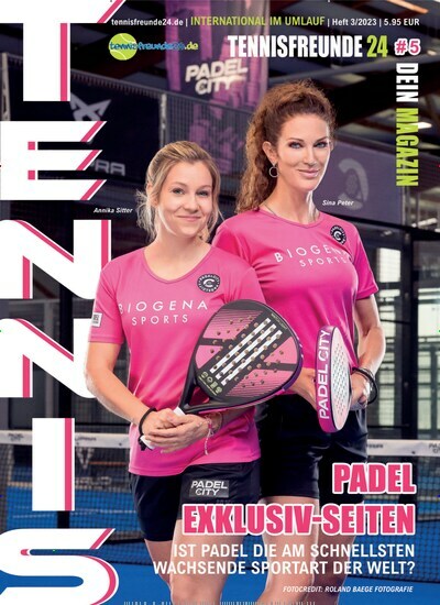 Titelbild der Ausgabe 3/2023 von Tennisfreunde24 Magazin. Diese Zeitschrift und viele weitere Sportmagazine als Abo oder epaper bei United Kiosk online kaufen.