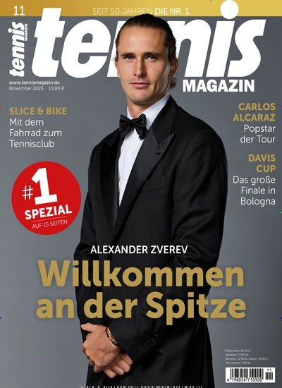 Titelbild der Ausgabe 11/2026 von tennisMAGAZIN. Diese Zeitschrift und viele weitere Sportmagazine als Abo oder epaper bei United Kiosk online kaufen.