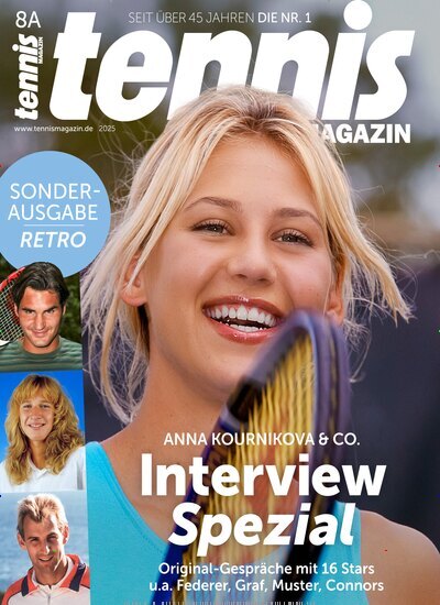 Titelbild der Ausgabe 1/2025 von tennisMAGAZIN Spezial. Diese Zeitschrift und viele weitere Sportmagazine als Abo oder epaper bei United Kiosk online kaufen.