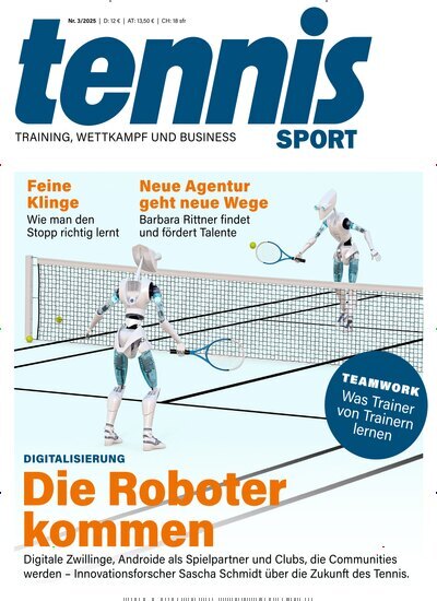 Titelbild der Ausgabe 3/2025 von tennisSPORT. Diese Zeitschrift und viele weitere Sportmagazine als Abo oder epaper bei United Kiosk online kaufen.