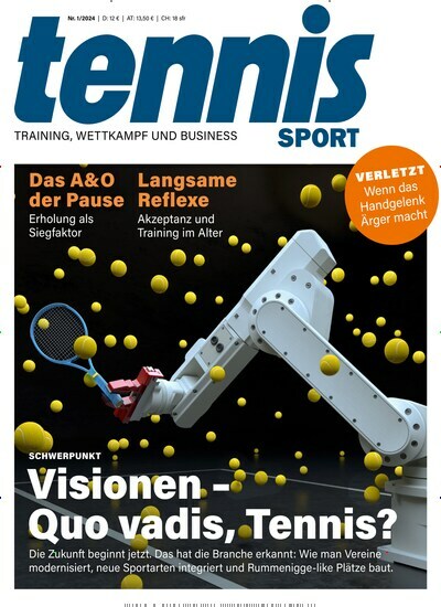 Titelbild der Ausgabe 10/2024 von tennisSPORT. Diese Zeitschrift und viele weitere Sportmagazine als Abo oder epaper bei United Kiosk online kaufen.