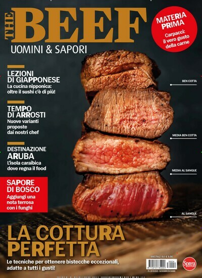 Titelbild der Ausgabe 4/2023 von The Beef Italien. Diese Zeitschrift und viele weitere Kochzeitschriften und Backzeitschriften als Abo oder epaper bei United Kiosk online kaufen.