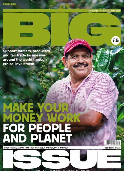 Titelbild der Ausgabe 38/2026 von The Big Issue. Diese Zeitschrift und viele weitere Wirtschaftsmagazine und Politikmagazine als Abo oder epaper bei United Kiosk online kaufen.