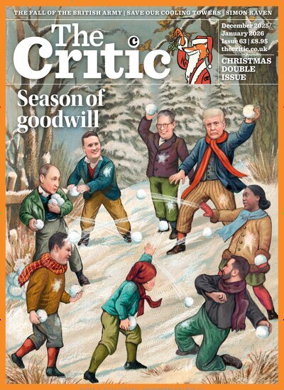 Titelbild der Ausgabe 12/2025 von The Critic. Diese Zeitschrift und viele weitere Reisemagazine, Freizeitmagazine und Wissensmagazine als Abo oder epaper bei United Kiosk online kaufen.
