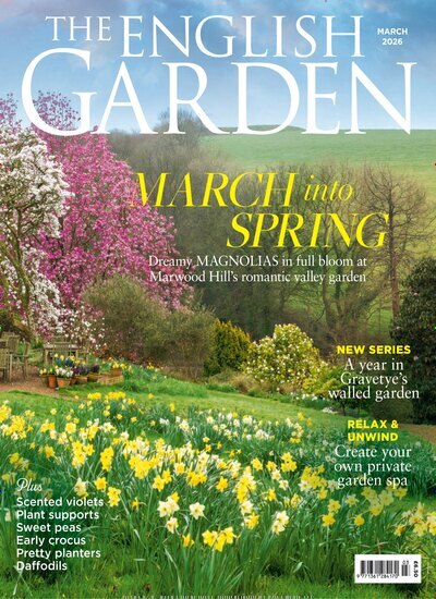 Titelbild der Ausgabe 1/2026 von The English Garden. Diese Zeitschrift und viele weitere Gartenzeitschriften und Wohnzeitschriften als Abo oder epaper bei United Kiosk online kaufen.