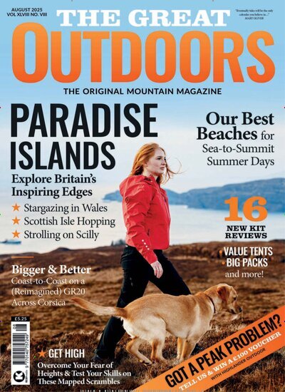 Titelbild der Ausgabe 8/2025 von The Great Outdoors. Diese Zeitschrift und viele weitere Reisemagazine, Freizeitmagazine und Wissensmagazine als Abo oder epaper bei United Kiosk online kaufen.