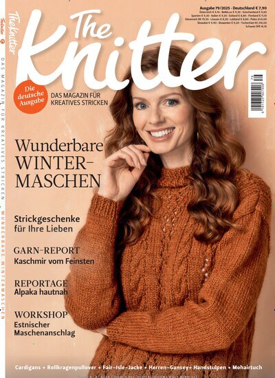 Titelbild der Ausgabe 79/2025 von The Knitter. Diese Zeitschrift und viele weitere Modemagazine und DIY-Magazine als Abo oder epaper bei United Kiosk online kaufen.
