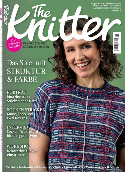 Titelbild der Ausgabe 81/2026 von The Knitter. Diese Zeitschrift und viele weitere Modemagazine und DIY-Magazine als Abo oder epaper bei United Kiosk online kaufen.