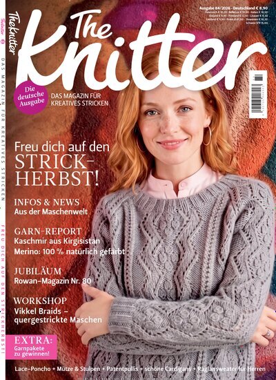 Titelbild der Ausgabe 84/2026 von The Knitter. Diese Zeitschrift und viele weitere Modemagazine und DIY-Magazine als Abo oder epaper bei United Kiosk online kaufen.