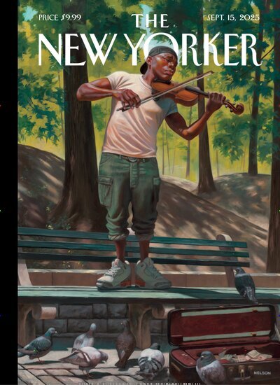 Titelbild der Ausgabe 32/2025 von The New Yorker. Diese Zeitschrift und viele weitere Lifestylemagazine und Peoplemagazine als Abo oder epaper bei United Kiosk online kaufen.