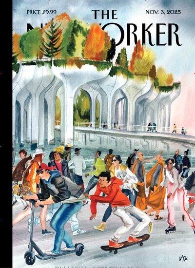 Titelbild der Ausgabe 39/2025 von The New Yorker. Diese Zeitschrift und viele weitere Lifestylemagazine und Peoplemagazine als Abo oder epaper bei United Kiosk online kaufen.