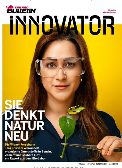 Titelbild der Ausgabe 2/2023 von The Red Bulletin Innovator Österreich. Diese Zeitschrift und viele weitere Wirtschaftsmagazine und Politikmagazine als Abo oder epaper bei United Kiosk online kaufen.