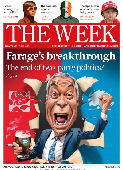 Titelbild der Ausgabe 18/2025 von The Week. Diese Zeitschrift und viele weitere Wirtschaftsmagazine und Politikmagazine als Abo oder epaper bei United Kiosk online kaufen.