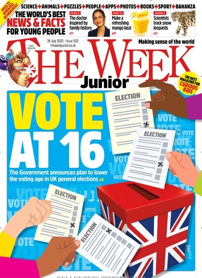 Titelbild der Ausgabe 29/2025 von The Week Junior UK. Diese Zeitschrift und viele weitere Jugendzeitschriften und Kinderzeitschriften als Abo oder epaper bei United Kiosk online kaufen.