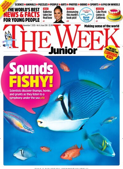 Titelbild der Ausgabe 41/2025 von The Week Junior USA. Diese Zeitschrift und viele weitere Jugendzeitschriften und Kinderzeitschriften als Abo oder epaper bei United Kiosk online kaufen.