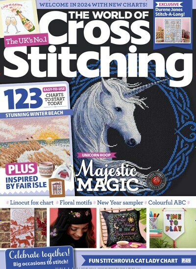 Titelbild der Ausgabe 14/2023 von The World of Cross Stitching. Diese Zeitschrift und viele weitere Modemagazine und DIY-Magazine als Abo oder epaper bei United Kiosk online kaufen.