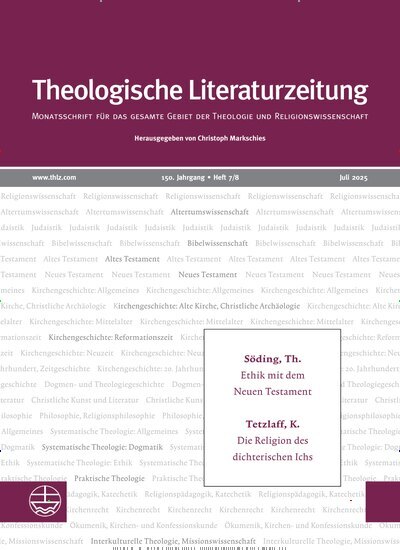 Titelbild der Ausgabe 7/2025 von Theologische Literaturzeitung. Diese Zeitschrift und viele weitere Kunstmagazine und Kulturmagazine als Abo oder epaper bei United Kiosk online kaufen.