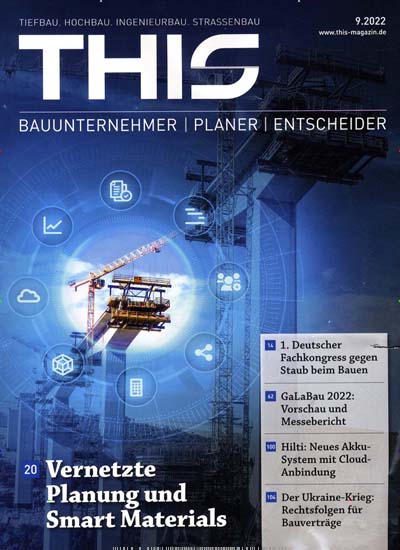 Titelbild der Ausgabe 9/2022 von This. Diese Zeitschrift und viele weitere Architekturzeitschriften und Bauzeitschriften als Abo oder epaper bei United Kiosk online kaufen.