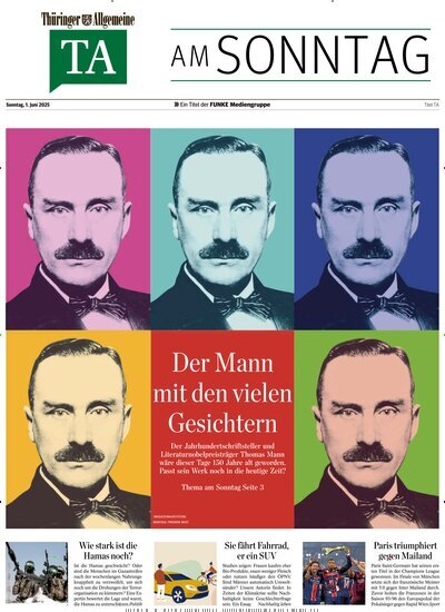 Titelbild der Ausgabe 22/2025 von Thüringer Allgemeine TA am Sonntag. Diese Zeitschrift und viele weitere Zeitungsabos als Abo oder epaper bei United Kiosk online kaufen.