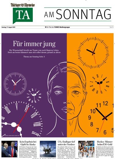 Titelbild der Ausgabe 33/2025 von Thüringer Allgemeine TA am Sonntag. Diese Zeitschrift und viele weitere Zeitungsabos als Abo oder epaper bei United Kiosk online kaufen.