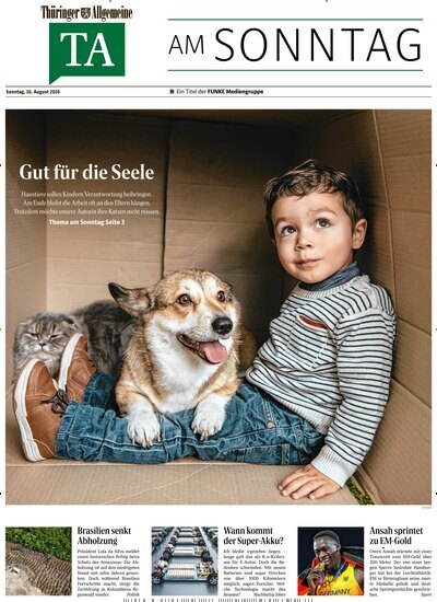 Titelbild der Ausgabe 33/2026 von Thüringer Allgemeine TA am Sonntag. Diese Zeitschrift und viele weitere Zeitungsabos als Abo oder epaper bei United Kiosk online kaufen.