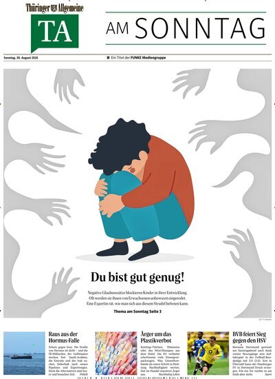 Titelbild der Ausgabe 35/2026 von Thüringer Allgemeine TA am Sonntag. Diese Zeitschrift und viele weitere Zeitungsabos als Abo oder epaper bei United Kiosk online kaufen.