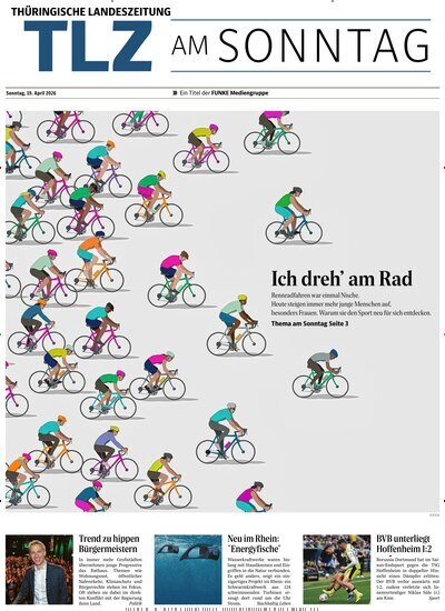Titelbild der Ausgabe 16/2026 von Thüringische Landeszeitung TLZ am Sonntag. Diese Zeitschrift und viele weitere Zeitungsabos als Abo oder epaper bei United Kiosk online kaufen.