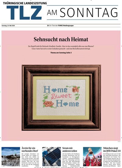 Titelbild der Ausgabe 21/2026 von Thüringische Landeszeitung TLZ am Sonntag. Diese Zeitschrift und viele weitere Zeitungsabos als Abo oder epaper bei United Kiosk online kaufen.