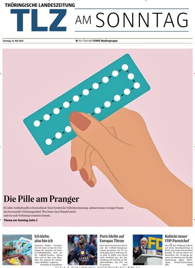 Titelbild der Ausgabe 22/2026 von Thüringische Landeszeitung TLZ am Sonntag. Diese Zeitschrift und viele weitere Zeitungsabos als Abo oder epaper bei United Kiosk online kaufen.