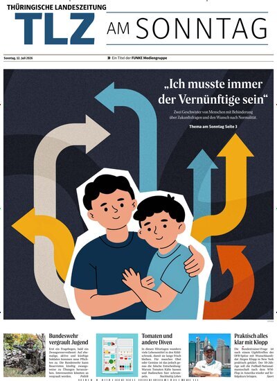 Titelbild der Ausgabe 28/2026 von Thüringische Landeszeitung TLZ am Sonntag. Diese Zeitschrift und viele weitere Zeitungsabos als Abo oder epaper bei United Kiosk online kaufen.