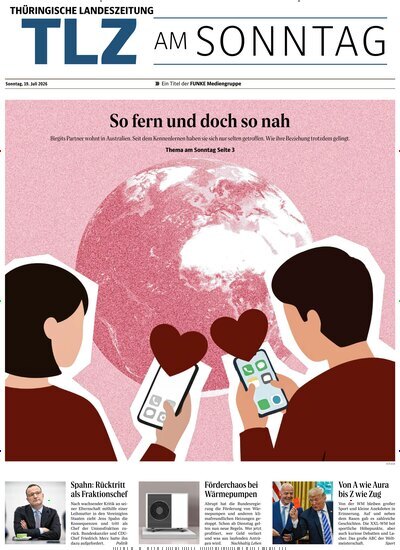 Titelbild der Ausgabe 29/2026 von Thüringische Landeszeitung TLZ am Sonntag. Diese Zeitschrift und viele weitere Zeitungsabos als Abo oder epaper bei United Kiosk online kaufen.