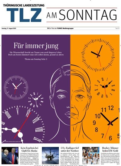 Titelbild der Ausgabe 33/2025 von Thüringische Landeszeitung TLZ am Sonntag. Diese Zeitschrift und viele weitere Zeitungsabos als Abo oder epaper bei United Kiosk online kaufen.