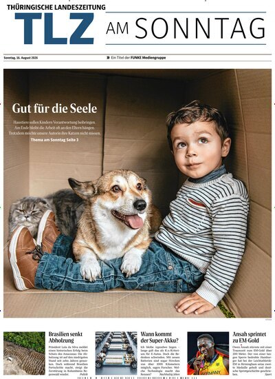 Titelbild der Ausgabe 33/2026 von Thüringische Landeszeitung TLZ am Sonntag. Diese Zeitschrift und viele weitere Zeitungsabos als Abo oder epaper bei United Kiosk online kaufen.