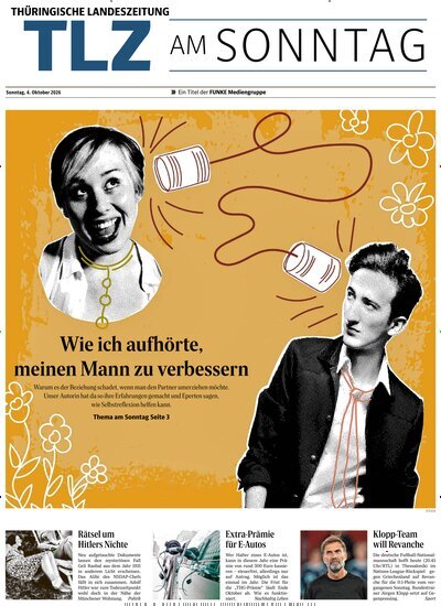 Titelbild der Ausgabe 40/2026 von Thüringische Landeszeitung TLZ am Sonntag. Diese Zeitschrift und viele weitere Zeitungsabos als Abo oder epaper bei United Kiosk online kaufen.