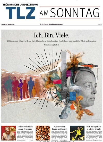 Titelbild der Ausgabe 43/2025 von Thüringische Landeszeitung TLZ am Sonntag. Diese Zeitschrift und viele weitere Zeitungsabos als Abo oder epaper bei United Kiosk online kaufen.