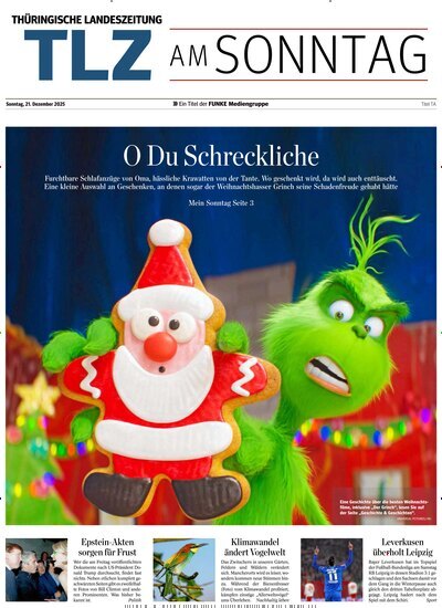 Titelbild der Ausgabe 51/2025 von Thüringische Landeszeitung TLZ am Sonntag. Diese Zeitschrift und viele weitere Zeitungsabos als Abo oder epaper bei United Kiosk online kaufen.