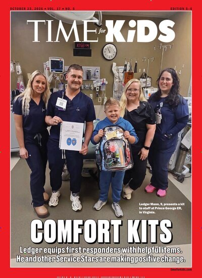 Titelbild der Ausgabe 16/2026 von TIME for Kids - Age 8+ Family Edition. Diese Zeitschrift und viele weitere Jugendzeitschriften und Kinderzeitschriften als Abo oder epaper bei United Kiosk online kaufen.