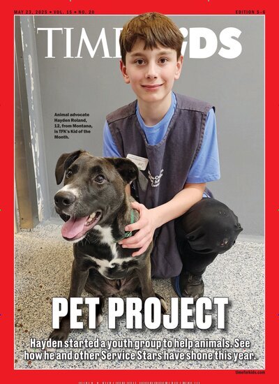 Titelbild der Ausgabe 20/2025 von TIME for Kids - Age 8+ Family Edition. Diese Zeitschrift und viele weitere Jugendzeitschriften und Kinderzeitschriften als Abo oder epaper bei United Kiosk online kaufen.
