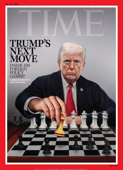 Titelbild der Ausgabe 1/2026 von Time Magazine International Edition. Diese Zeitschrift und viele weitere Wirtschaftsmagazine und Politikmagazine als Abo oder epaper bei United Kiosk online kaufen.