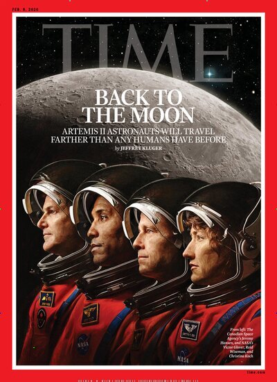 Titelbild der Ausgabe 2/2026 von Time Magazine International Edition. Diese Zeitschrift und viele weitere Wirtschaftsmagazine und Politikmagazine als Abo oder epaper bei United Kiosk online kaufen.