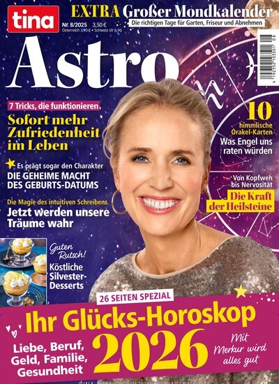 Titelbild der Ausgabe 8/2025 von tina Extra. Diese Zeitschrift und viele weitere Frauenzeitschriften als Abo oder epaper bei United Kiosk online kaufen.