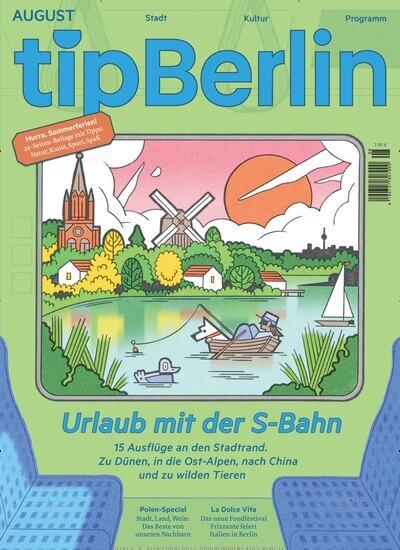 Titelbild der Ausgabe 8/2025 von tip Berlin. Diese Zeitschrift und viele weitere Lifestylemagazine und Peoplemagazine als Abo oder epaper bei United Kiosk online kaufen.