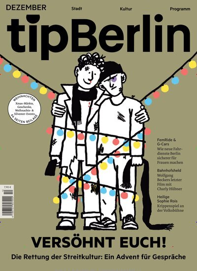 Titelbild der Ausgabe 12/2025 von tip Berlin. Diese Zeitschrift und viele weitere Lifestylemagazine und Peoplemagazine als Abo oder epaper bei United Kiosk online kaufen.