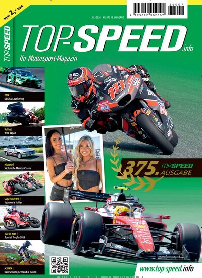 Titelbild der Ausgabe 7/2026 von Top Speed. Diese Zeitschrift und viele weitere Automagazine und Motorradzeitschriften als Abo oder epaper bei United Kiosk online kaufen.
